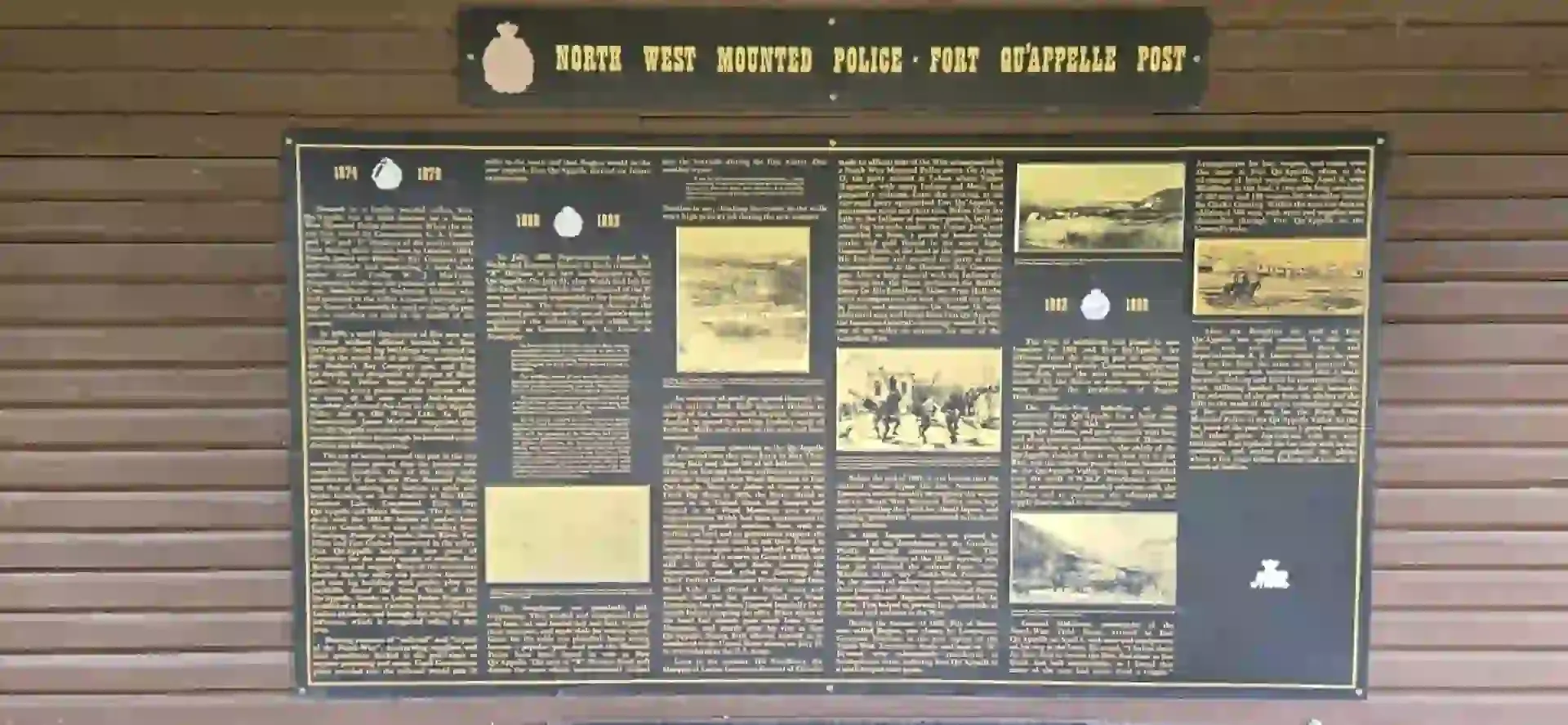 North West Mounted Police Fort Qu'Appelle Post Plaque